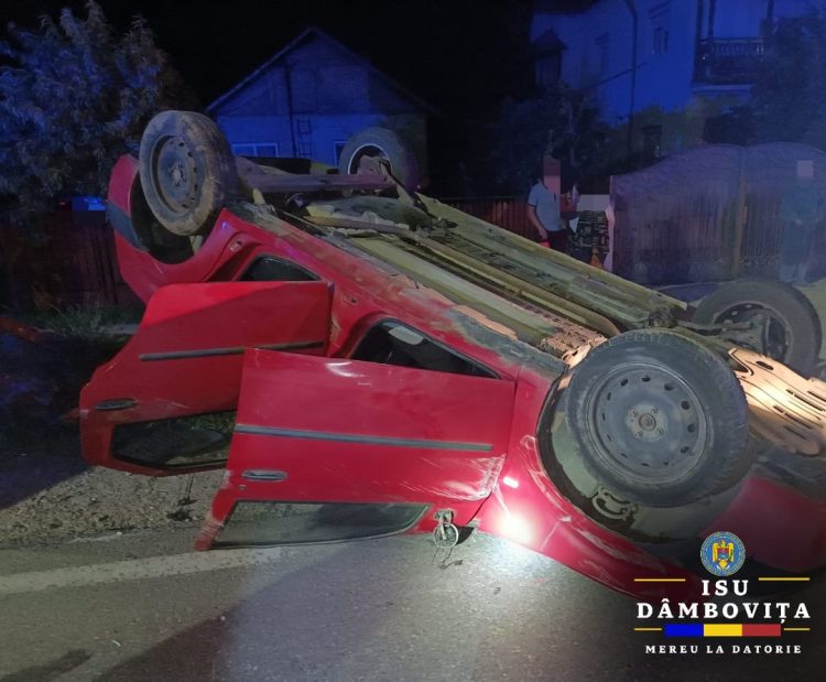 Eveniment rutier în localitatea Dumbrava, pe DN 72.
