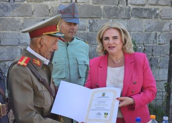 Mesajul Prefectului județului Dâmbovița cu ocazia omagierii veteranului de război, lt.col (rtr.) Banu Ion.