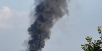 Explozie urmată de incendiu la o stație GPL din localitatea Crevedia