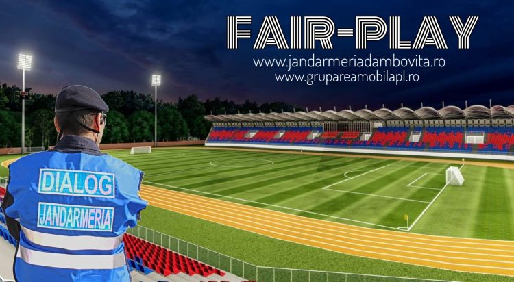 MĂSURI DE ORDINE PUBLICĂ LA STADIONUL „EUGEN POPESCU” DIN TÂRGOVIȘTE