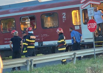 Accident feroviar între 1 tren și 1 autoturism în comuna Doicești