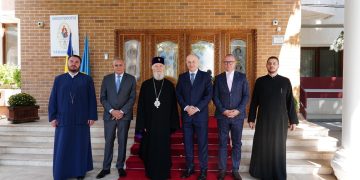 MITROPOLITUL NIFON L-A PRIMIT LA REȘEDINȚA EPARHIALĂ PE DOMNUL MIRCEA GEOANĂ, SECRETAR GENERAL ADJUNCT AL NATO