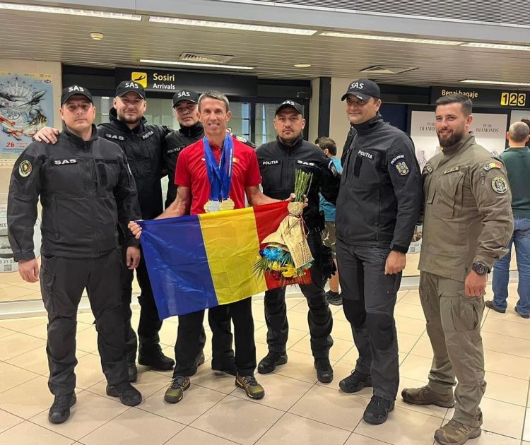 AUR ȘI BRONZ, PENTRU UN POLIȚIST ROMÂN, LA CAMPIONATUL EUROPEAN AL POLIȚIȘTILOR – „EUROPEAN POLICE & FIRE GAMES”