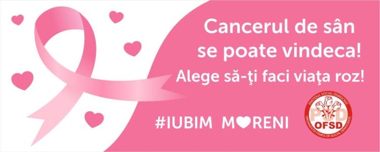 Luna octombrie este luna luptei împotriva cancerului de sân!