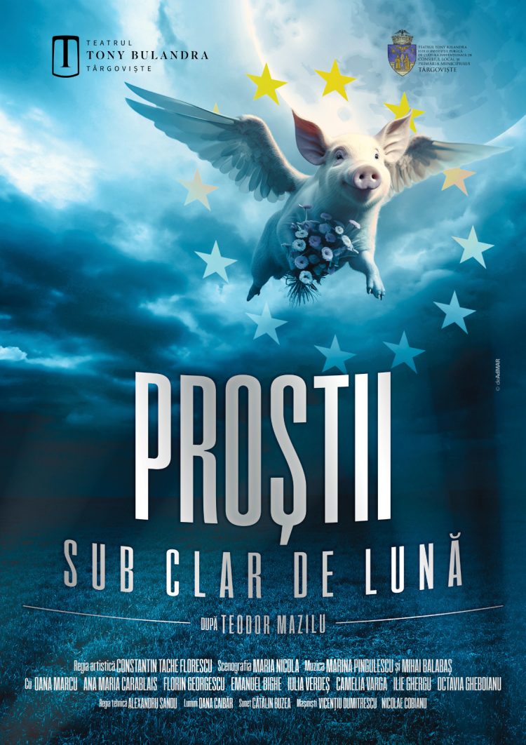 Comedia Proștii sub clar de lună, în premieră la teatrul din Târgoviște