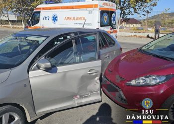 Intervenție în cazul unui eveniment rutier în localitatea Sotanga.