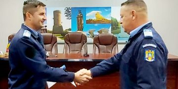 22 de jandarmi au foat avansați în grad cu ocazia Zilei Naţionale a României