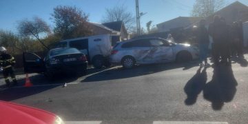 Intervenție în cazul unui eveniment rutier în localitatea Cojasca, pe strada Principală.