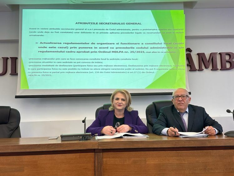 Ședință de îndrumare a secretarilor generali ai U.A.T.-urilor din județul Dâmbovița!