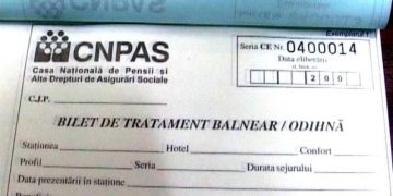 116 bilete de tratament balnear pentru pensionari – Seria 17