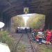 Intervenție în cazul unui eveniment rutier în localitatea Adânca, unde un autoturism a căzut de pe pod pe calea ferată.