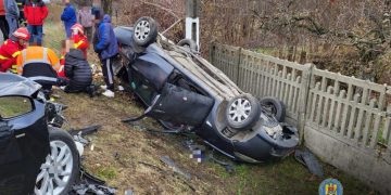 Accident grav în Gheboieni