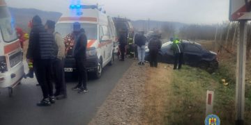 Accident rutier produs în localitatea Voinești.