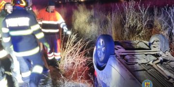 Accident rutier în Nisipuri.