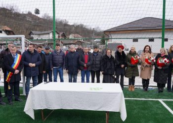 VIDEO- Teren multisport inaugurat în comuna Moroeni în prezența conducerii CJD Dâmbovița