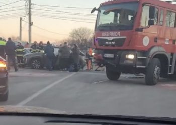 VIDEO- Eveniment rutier în Municipiul Târgoviște