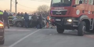 VIDEO- Eveniment rutier în Municipiul Târgoviște
