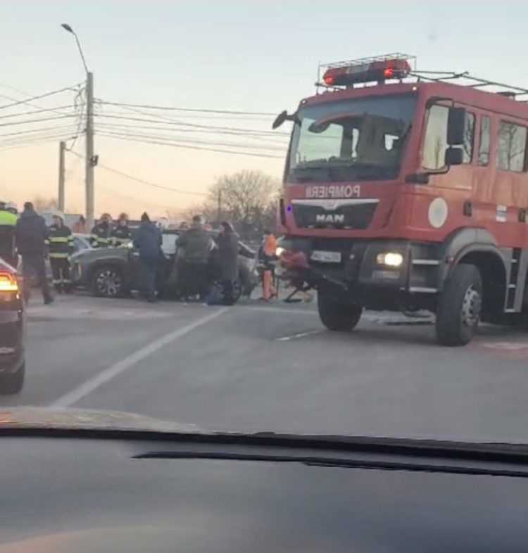VIDEO- Eveniment rutier în Municipiul Târgoviște