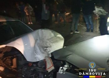 Intervenție în cazul unui eveniment rutier produs în localitatea Gura Ocniței.