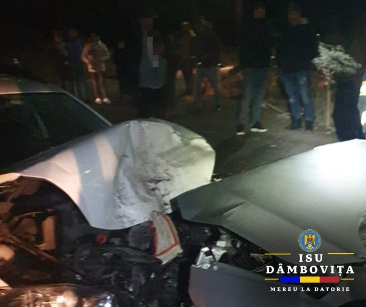 Intervenție în cazul unui eveniment rutier produs în localitatea Gura Ocniței.