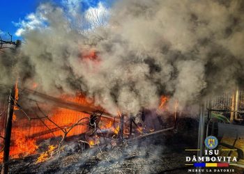 Incendiu produs la o anexă gospodărească în localitatea Valea Voievozilor