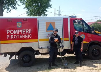 Interventie pentru o misiune de asanare a muniției în localitatea Telesti, în zona școlii.