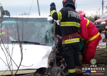 Foto- Accident grav în comuna Butimanu, sat Ungureni