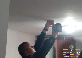 Vor fi montate 375 detectoare de fum și 125 detectoare de monoxid de carbon  în 15 localitati din judetul Dâmbovița.