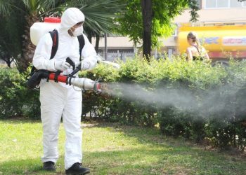 Operațiune de dezinsecție la sol pentru combaterea insectelor zburătoare și târâtoare în diferite stadii de dezvoltare