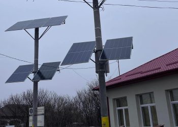 Sălcioara – Centrale electrice fotovoltaice 3,35k kwp montate pe stâlpi de beton sc 10002, pentru sistemul de iluminat public!