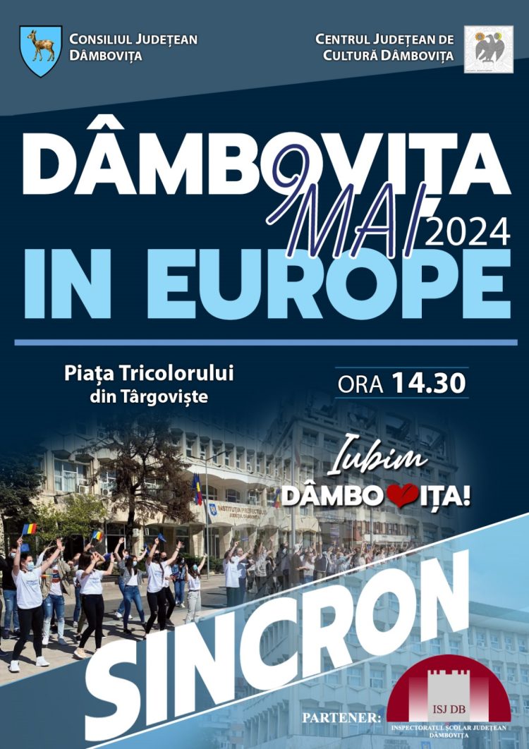 Elevi ai școlilor din Târgoviște vor susține un SINCRON în data de 9 Mai dedicat Zilei Europei