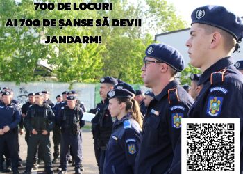 700 de locuri – au mai rămas 6 zile până la încheierea perioadei de înscriere în vederea admiterii la școlile postliceale ale Jandarmeriei Române! Ai 700 de șanse să devii jandarm!