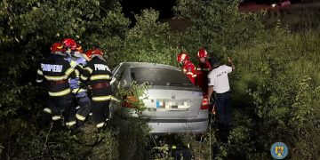 Accident rutier pe DN 7 în Mătăsaru, noaptea trecută
