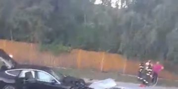 Foto/Video- DN 71 Pucioasa –  coliziune între patru autoturisme.