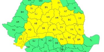 ATENȚIONARE METEOROLOGICĂ – COD GALBEN