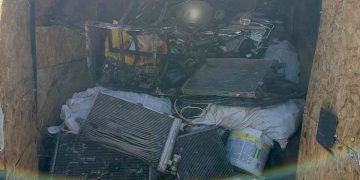 Video- Autoutilitară cu peste 2 tone de deșeuri neferoase, fără documente legale, confiscată de polițiștii din Dâmbovița!