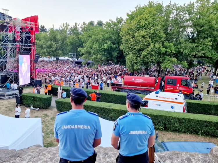 Măsuri de ordine publică asigurate de jandarmi la manifestările ocazionate de „Zilele Cetății Târgoviște”