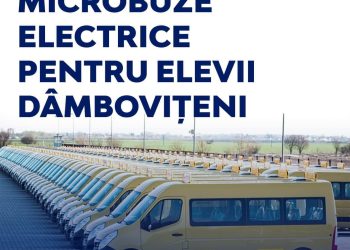 Consiliul Județean Dâmbovița investește în transportul elevilor: 17 microbuze electrice și hibrid vor ajunge în comunele dâmbovițene!