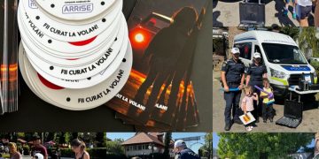 Foto- Cei mici și-au petrecut ultima zi de vacanță alături de polițiști