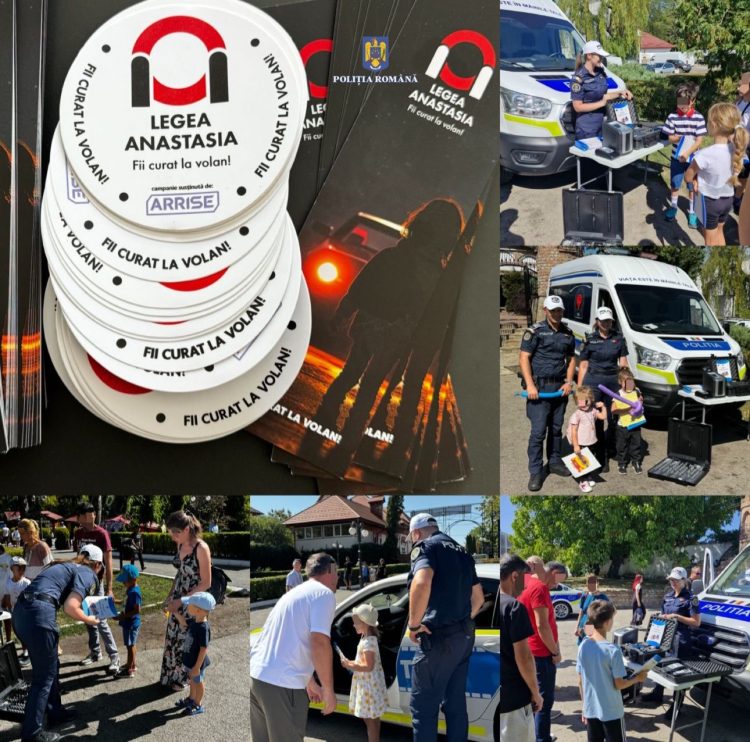 Foto- Cei mici și-au petrecut ultima zi de vacanță alături de polițiști