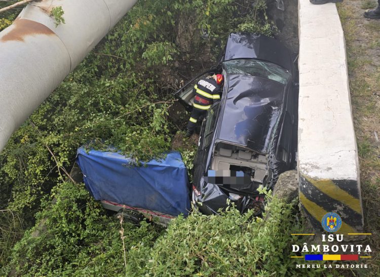 Accident Rutier în Priseaca: Un Bărbat de 60 de Ani Rănit După ce a Intrat cu Mașina într-un Canal