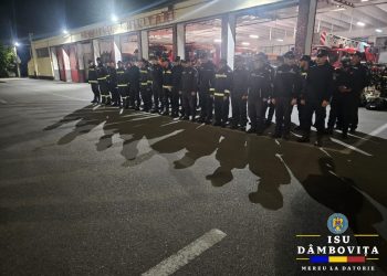 Video/Foto – Un nou contingent de 52 de pompieri din Dâmbovița, trimis în sprijinul județului Galați afectat de inundații