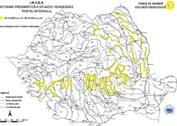 AVERTIZARE HIDROLOGICĂ – COD GALBEN