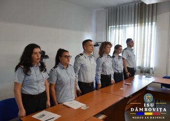 Jurământul militar pentru noile cadre ale ISU Dâmbovița: începutul unei cariere dedicate salvării!