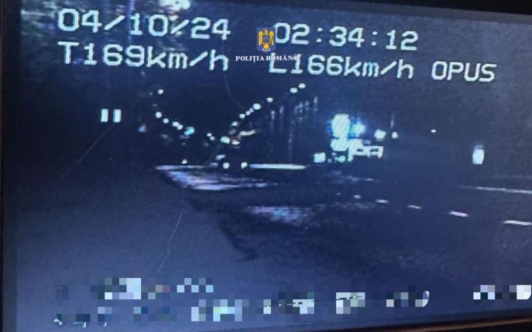 Șofer fără permis, prins conducând cu 169 km/h și sub influența alcoolului, arestat preventiv pentru 30 de zile
