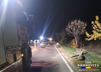 Accident tragic în Mătăsaru: O persoană a decedat după coliziunea între o autoutilitară și un vehicul cu tracțiune animală