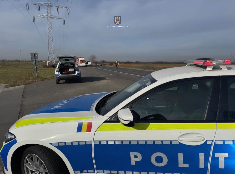 Accident rutier în afara localității Bălteni