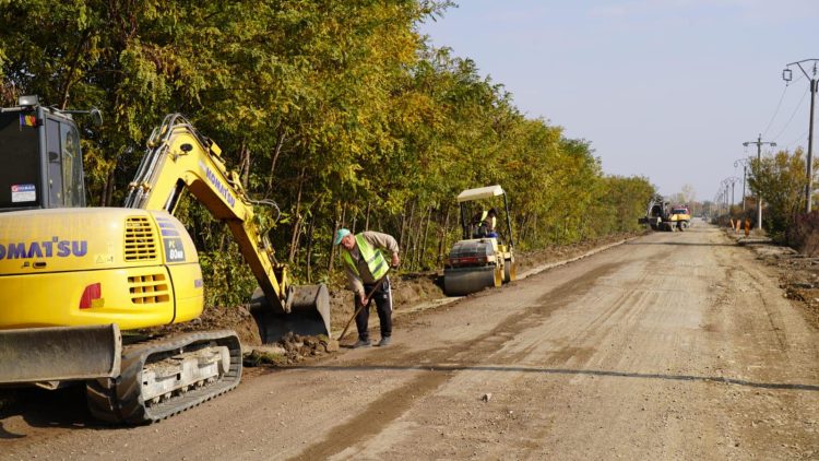 Modernizarea DJ 720 A, în plină desfășurare pentru a îmbunătăți traficul rutier