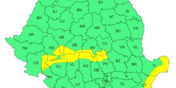 ATENȚIONARE METEOROLOGICĂ – COD GALBEN