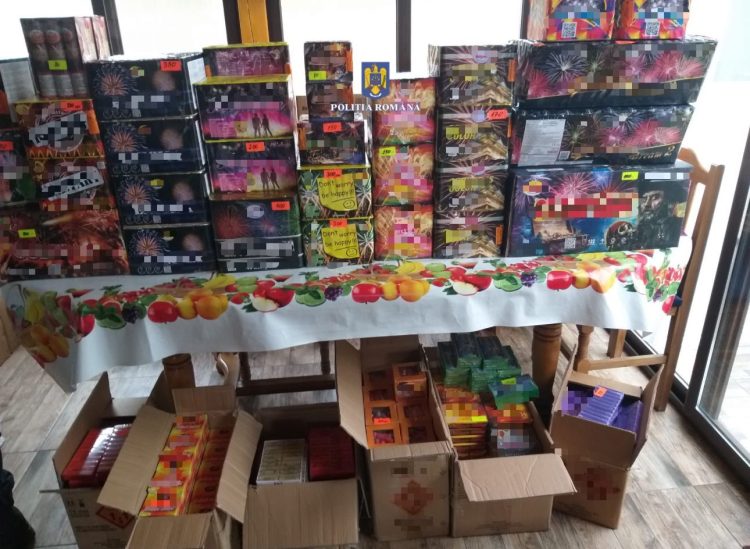 Captură de 1.500 kg de articole pirotehnice în Târgoviște: Percheziții și cercetări în desfășurare